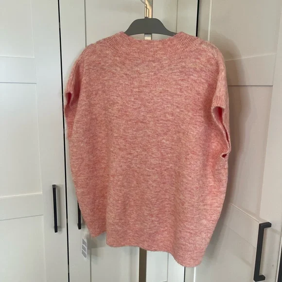 NWT Topshop Blush Knit V-Neck Vest in Pink - Picture 8 of 11